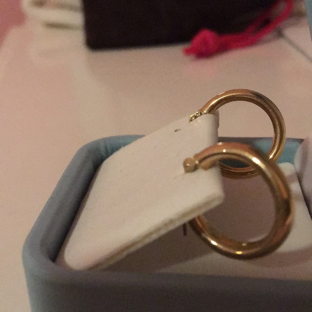 Never been worn gold earrings